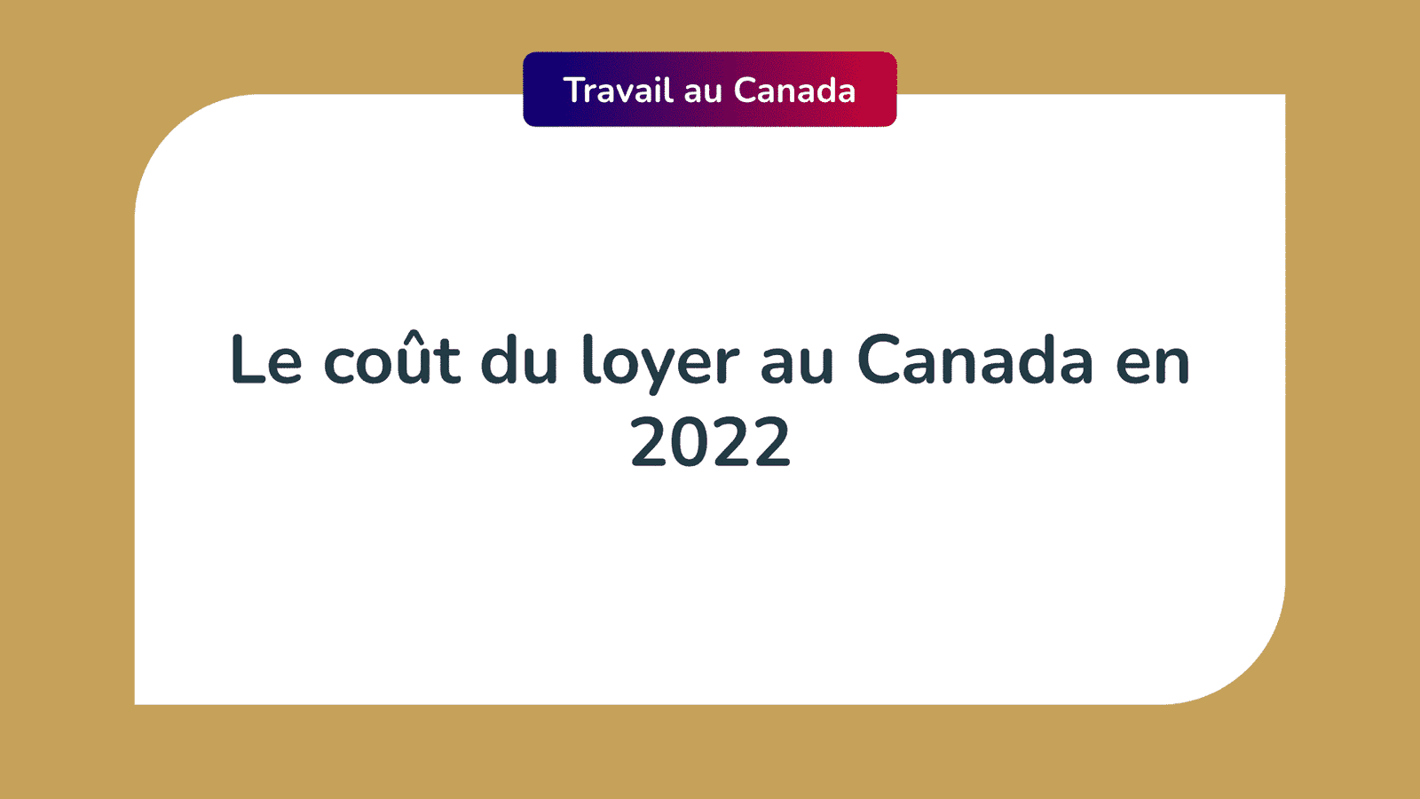 Coût du loyer au Canada