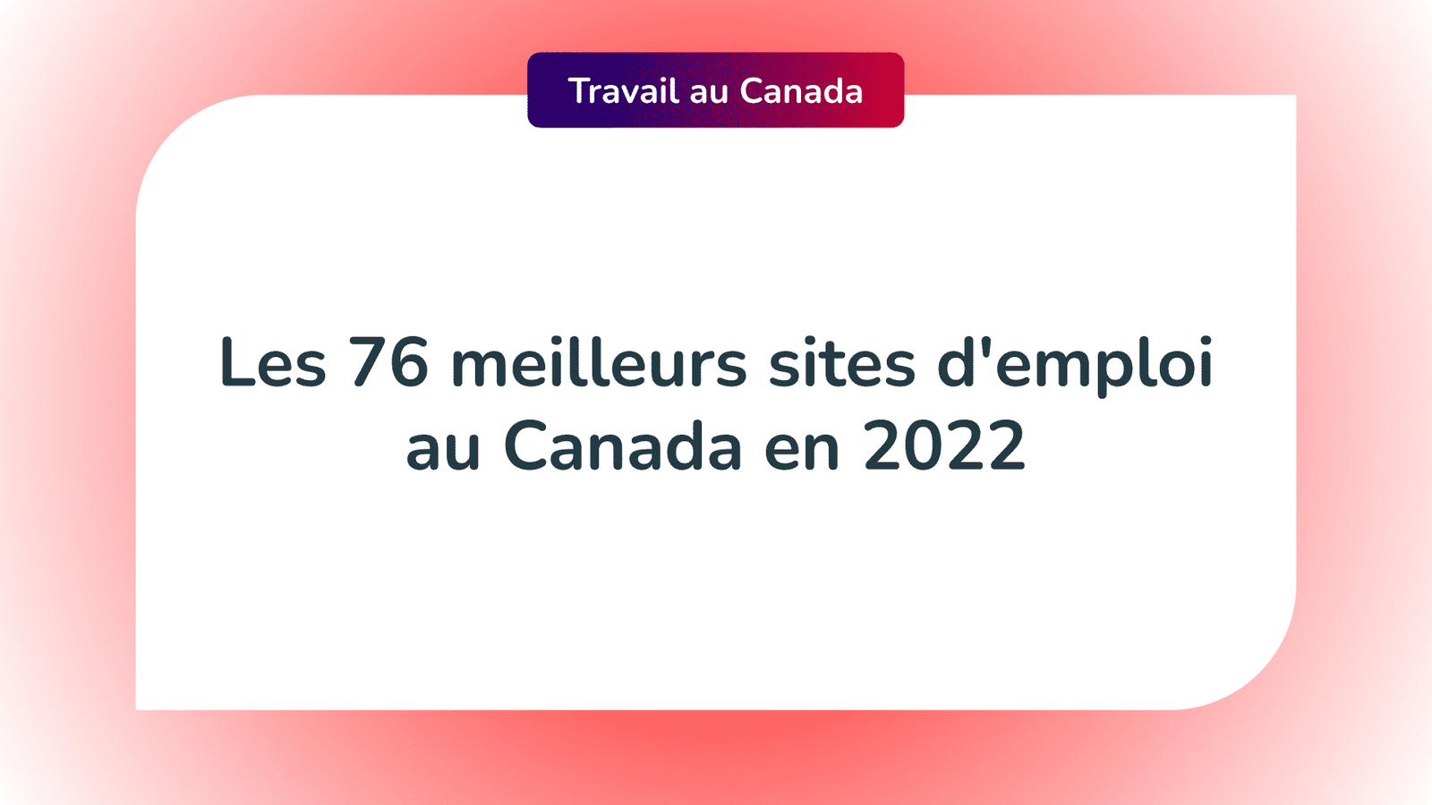 Sites d'emploi au Canada